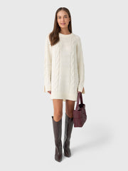Ciao Lucia Women's Pria Cable Knit Sweater Dress