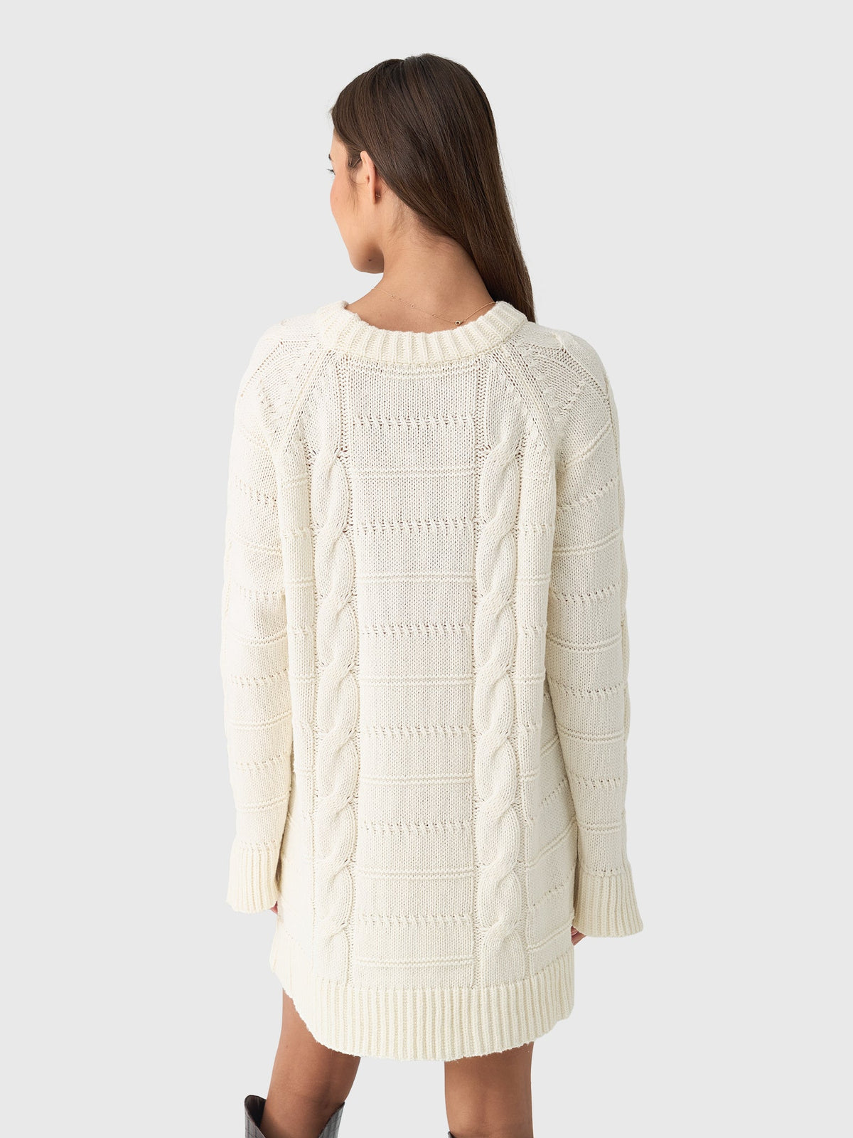 Ciao Lucia Women's Pria Cable Knit Sweater Dress