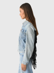 Re/Done Women's Levi's Fringe Trucker Jacket