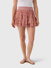 M.A.B.E Women's Ceci Print Mini Skirt