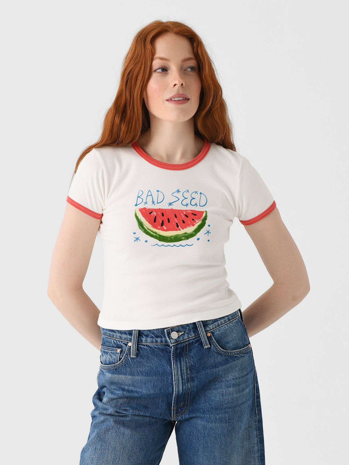 Mother Women's The Itty Bitty Ringer Tee