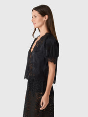 DÔEN Women's Idella Silk Satin Top