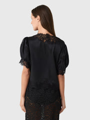DÔEN Women's Idella Silk Satin Top