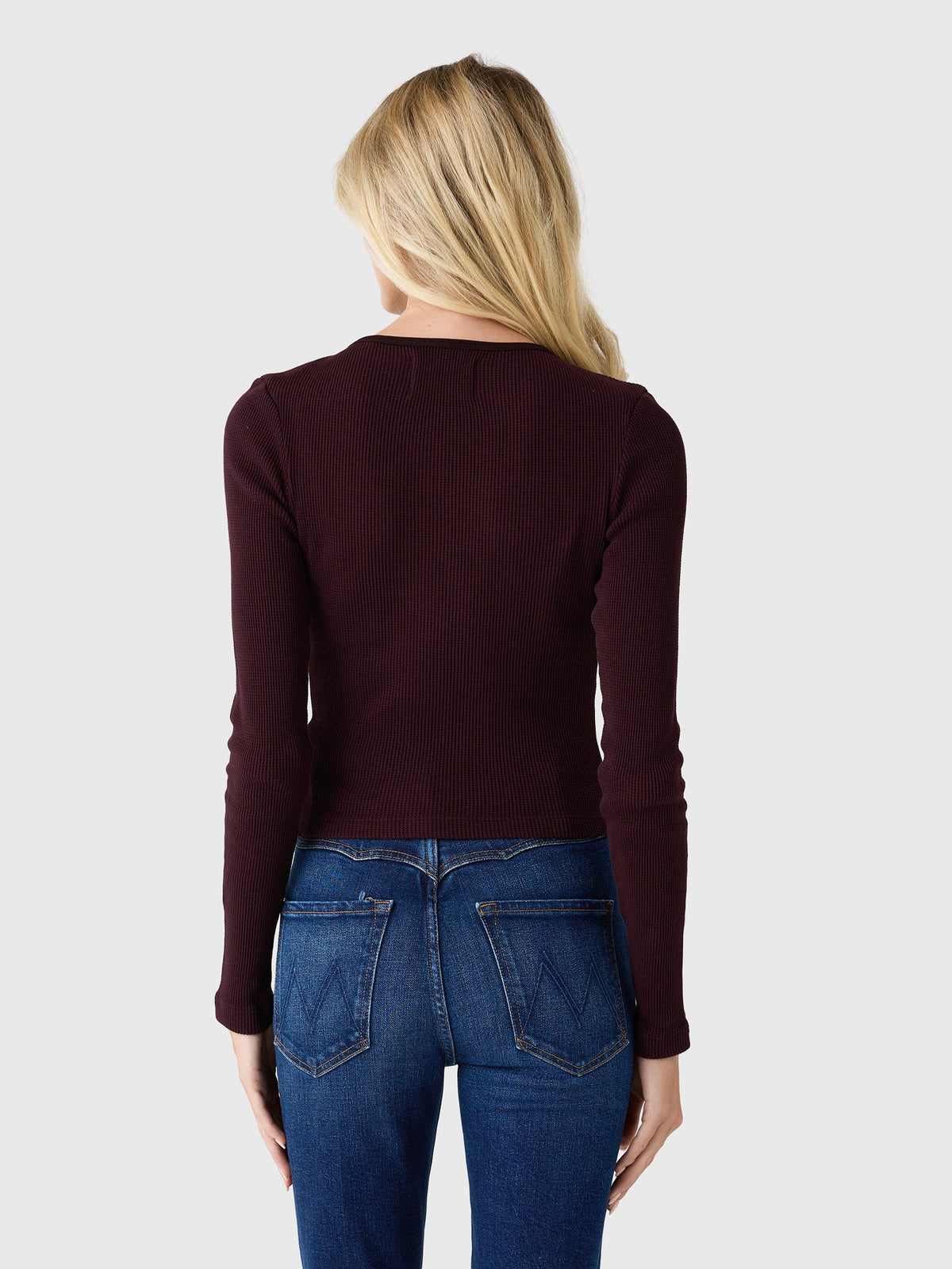 Citizens Of Humanity Women's Long Sleeve Baby Waffle Tee