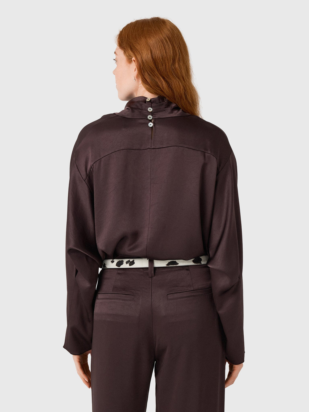 Citizens Of Humanity Women's Ilaria Draped Japanese Hammered Satin Top