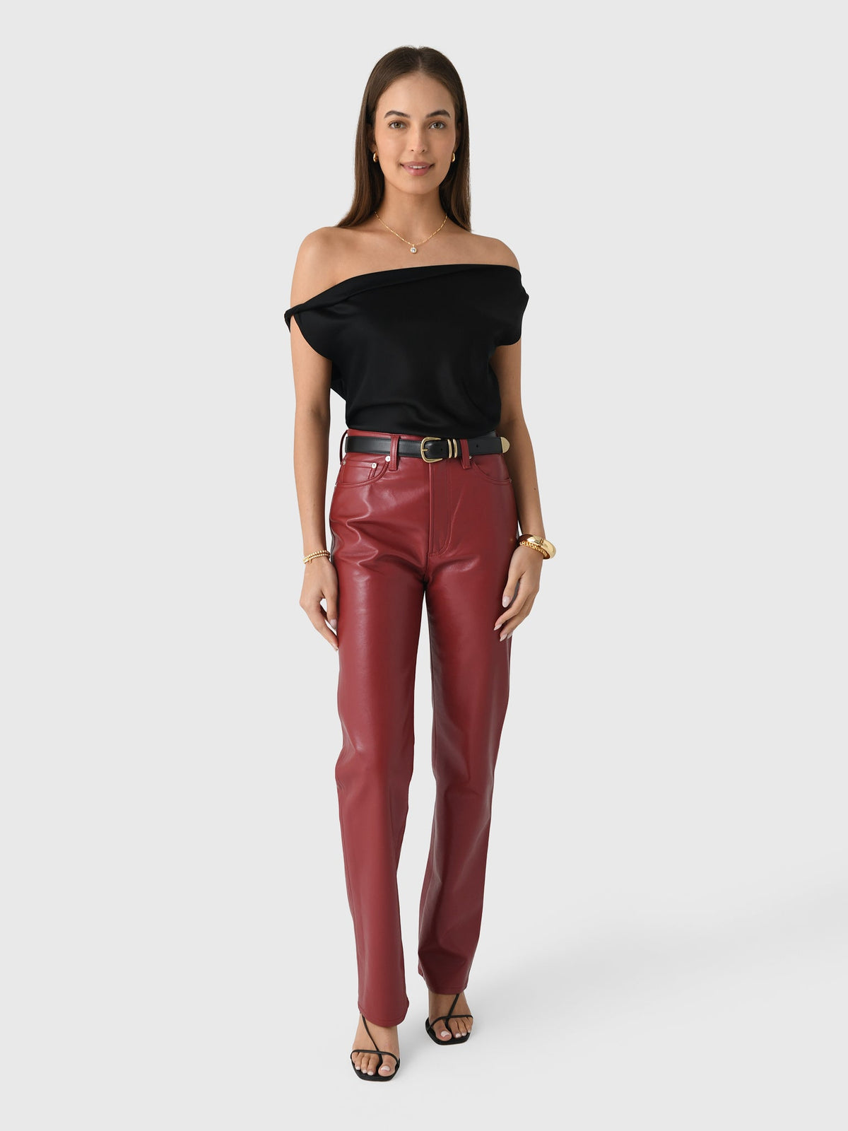 Agolde Women's 90s Pinch Waist Straight Long Pant