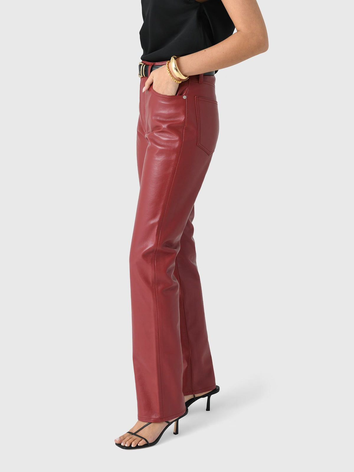 Agolde Women's 90s Pinch Waist Straight Long Pant