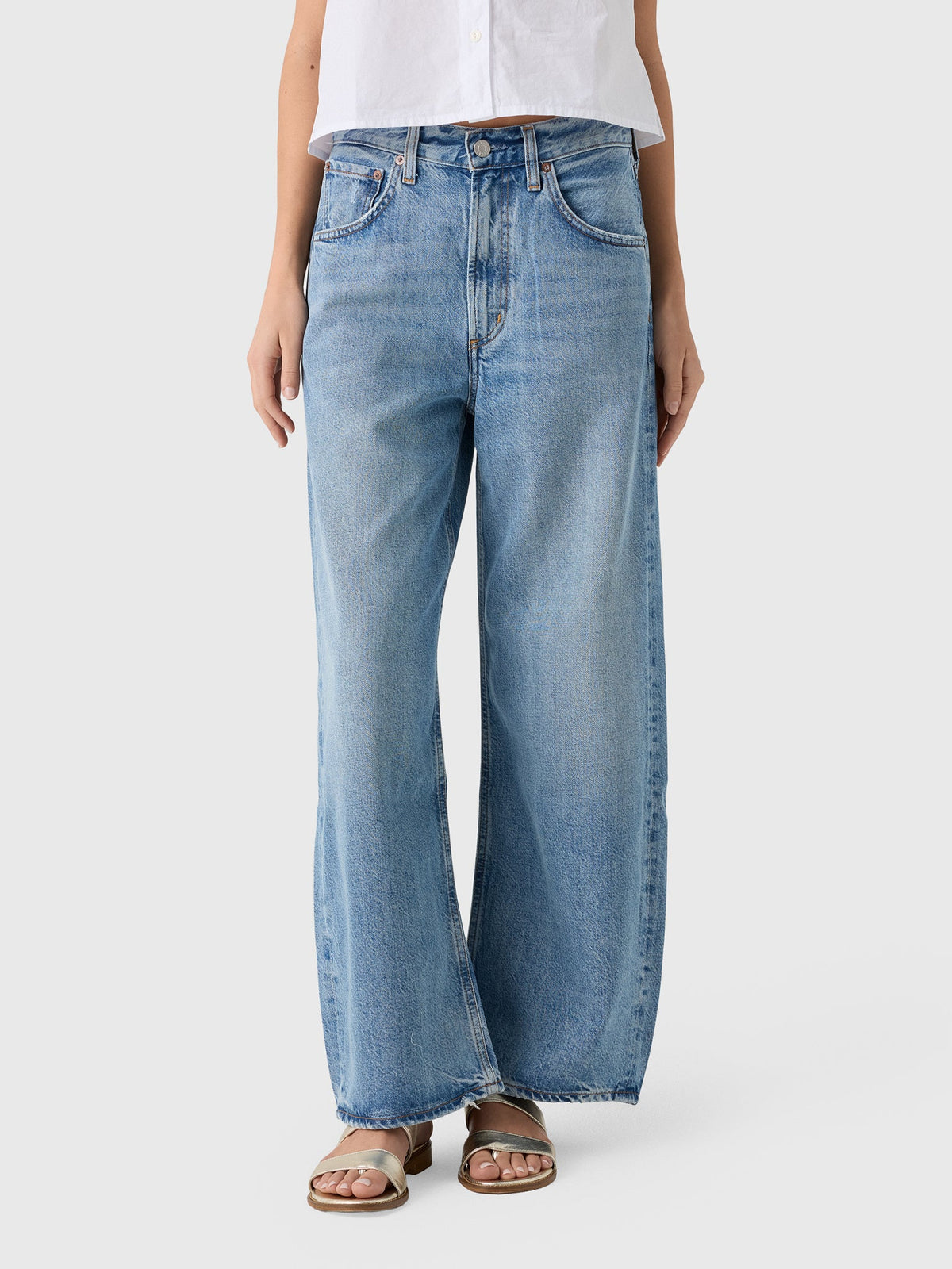 Agolde Women's Low Curve Crop Jean