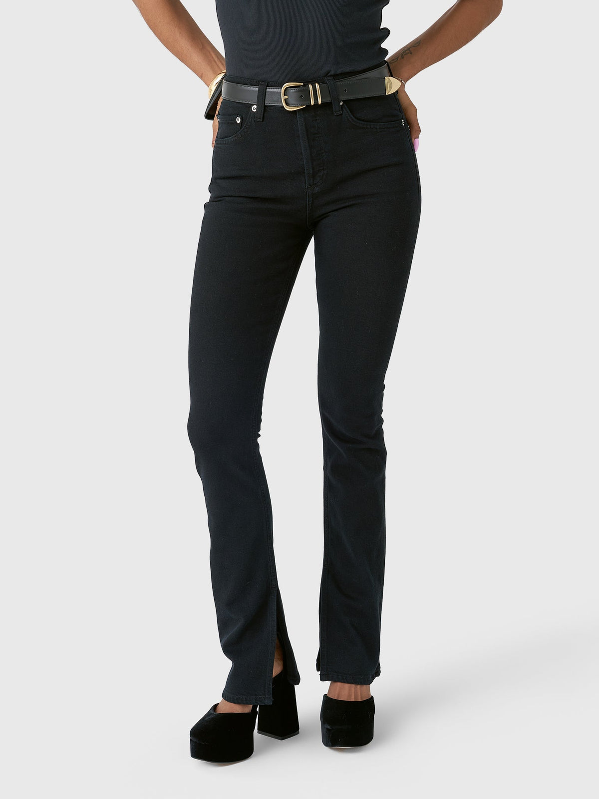 Agolde Women's Ingram Split Skinny Jean