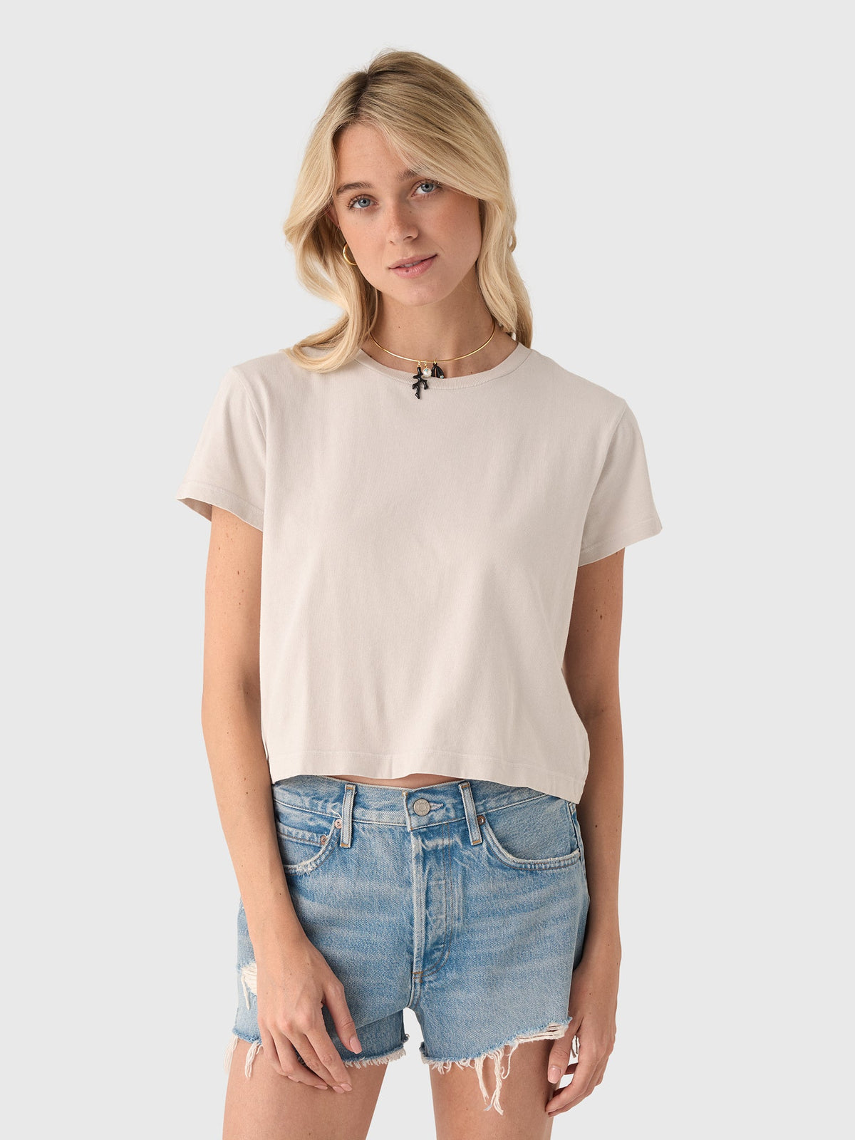 Agolde Women's Adine Shrunken Tee