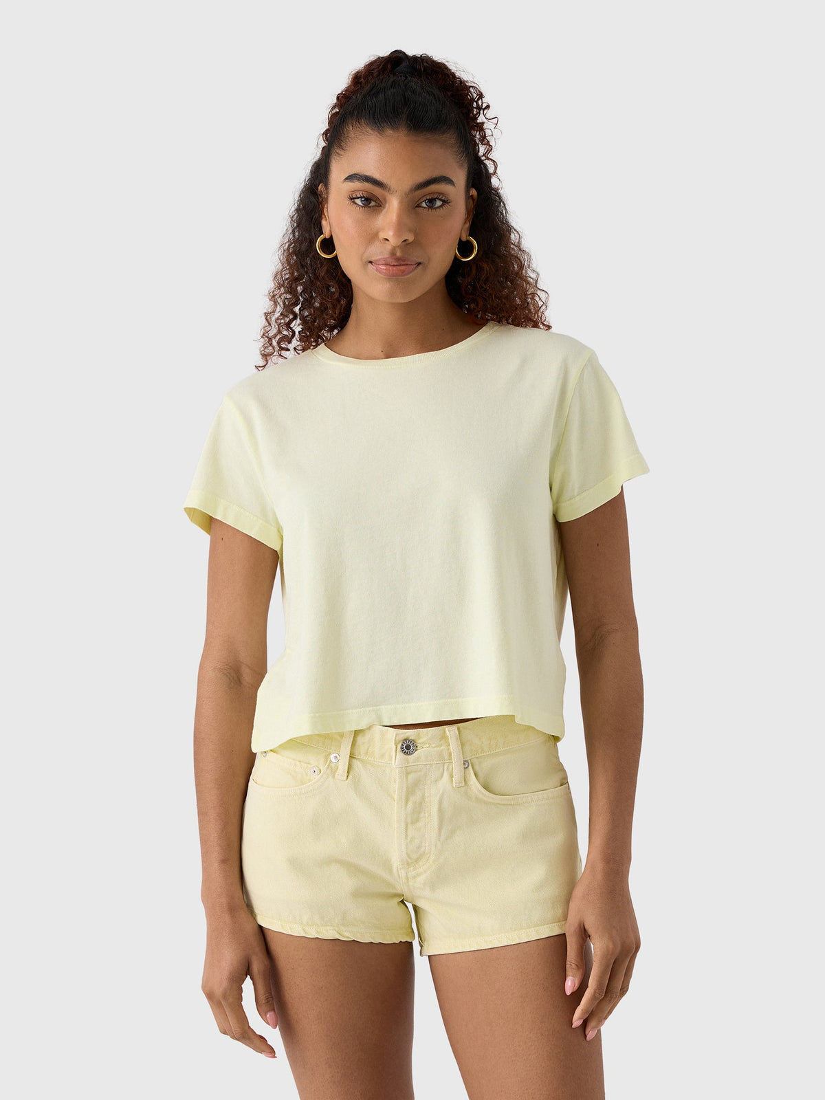Agolde Women's Adine Shrunken Tee