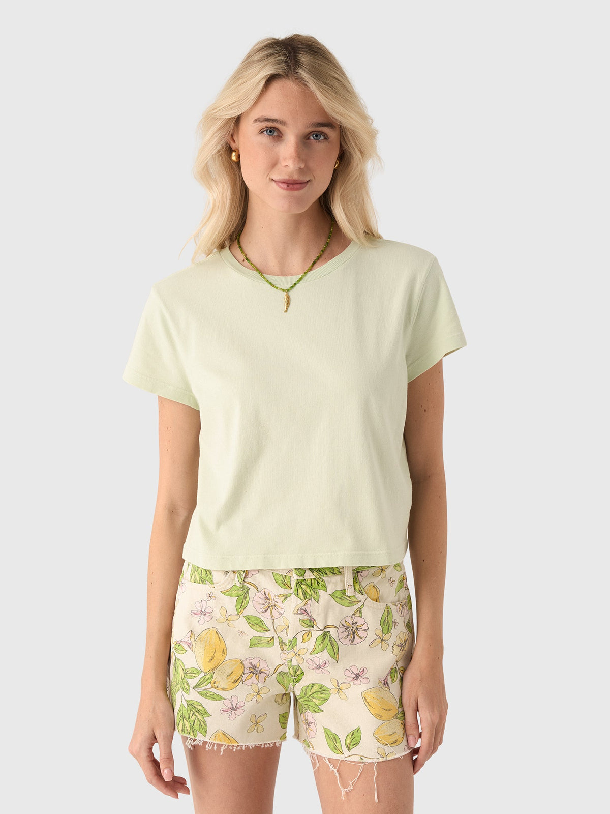 Agolde Women's Adine Shrunken Tee