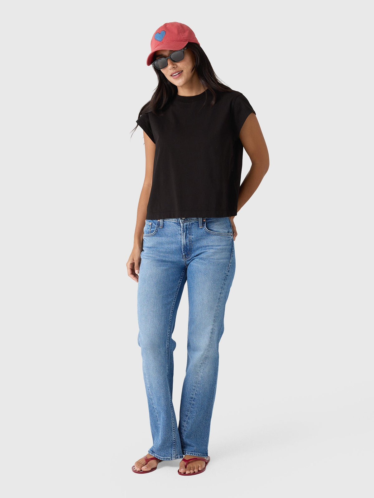 Agolde Women's Bryce Cap Sleeve Tee