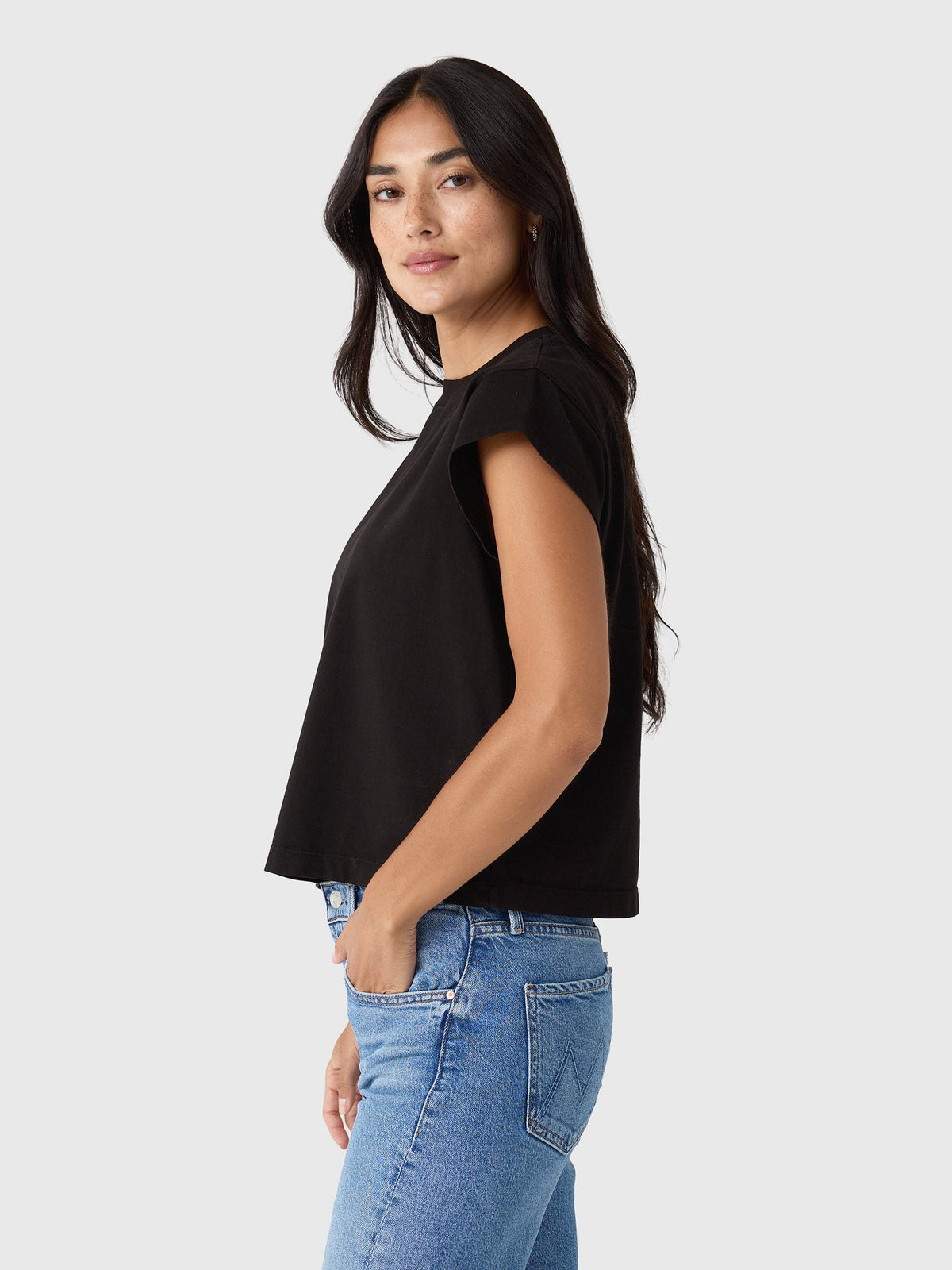 Agolde Women's Bryce Cap Sleeve Tee