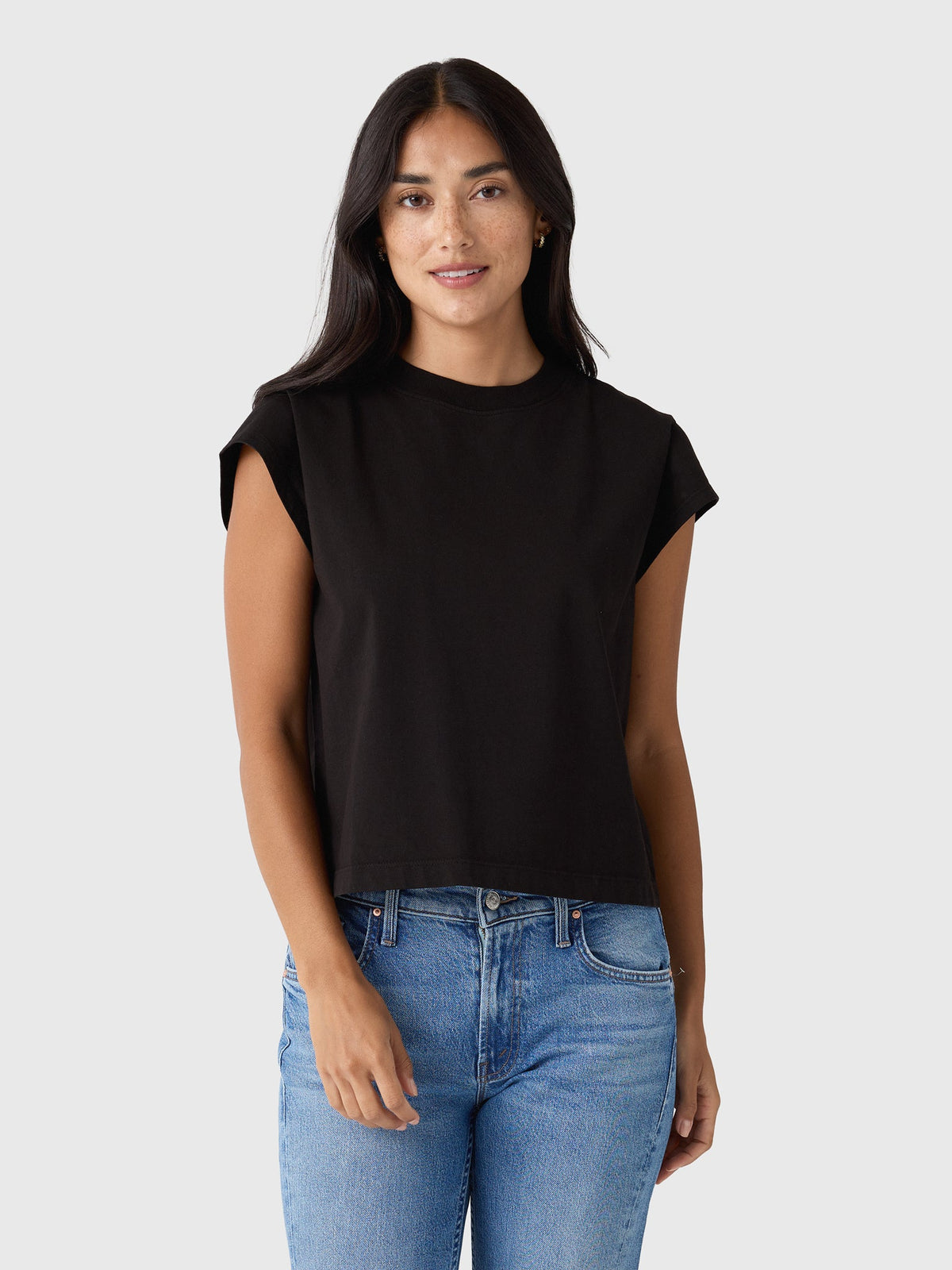 Agolde Women's Bryce Cap Sleeve Tee