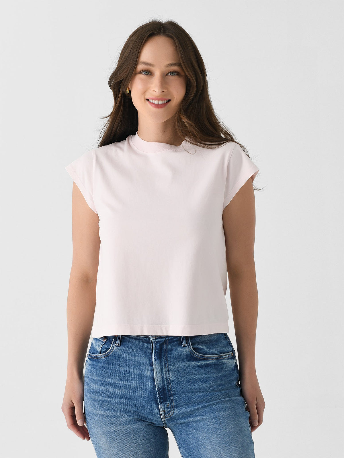 Agolde Women's Bryce Cap Sleeve Tee