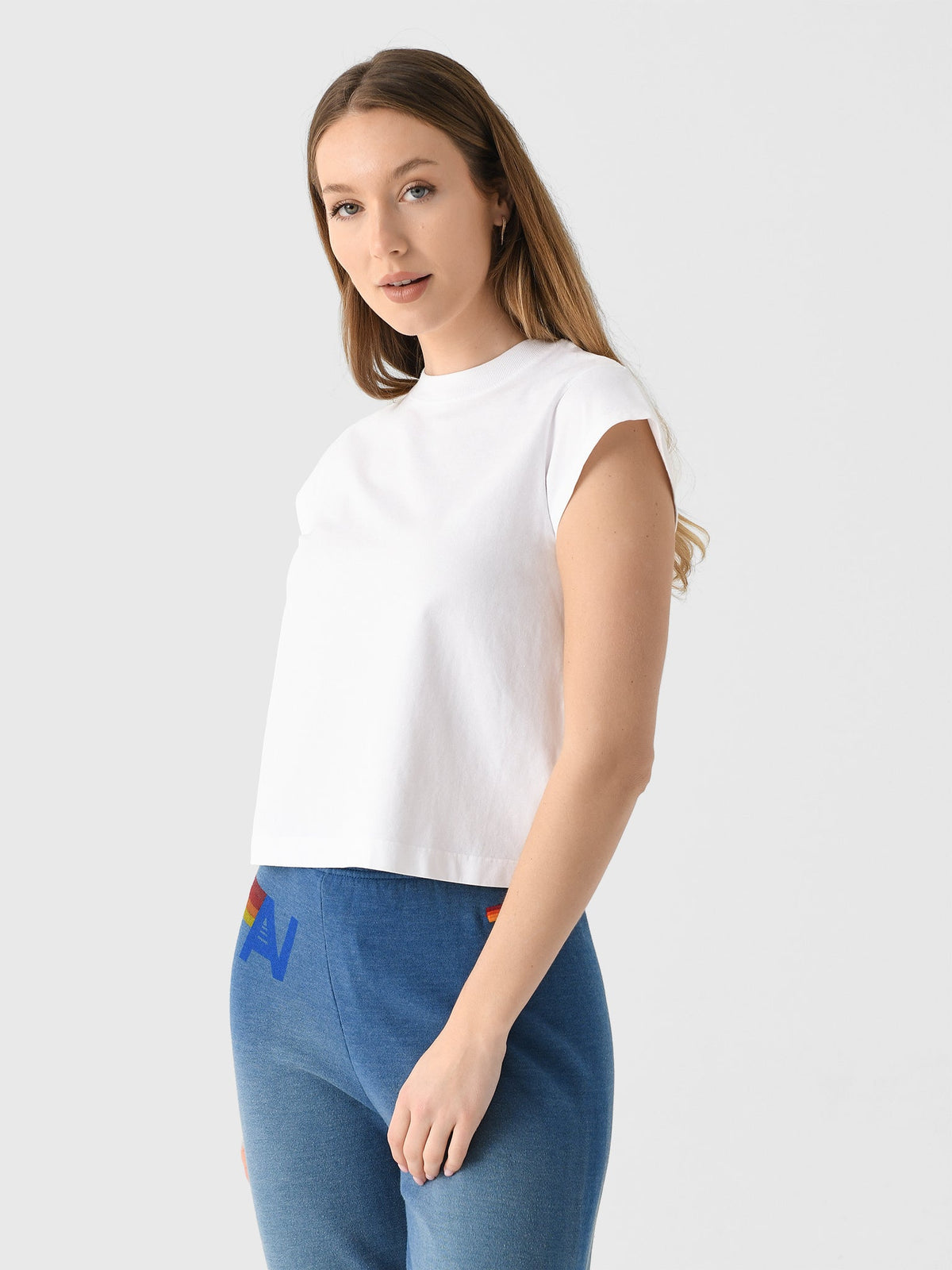 Agolde Women's Bryce Cap Sleeve Tee