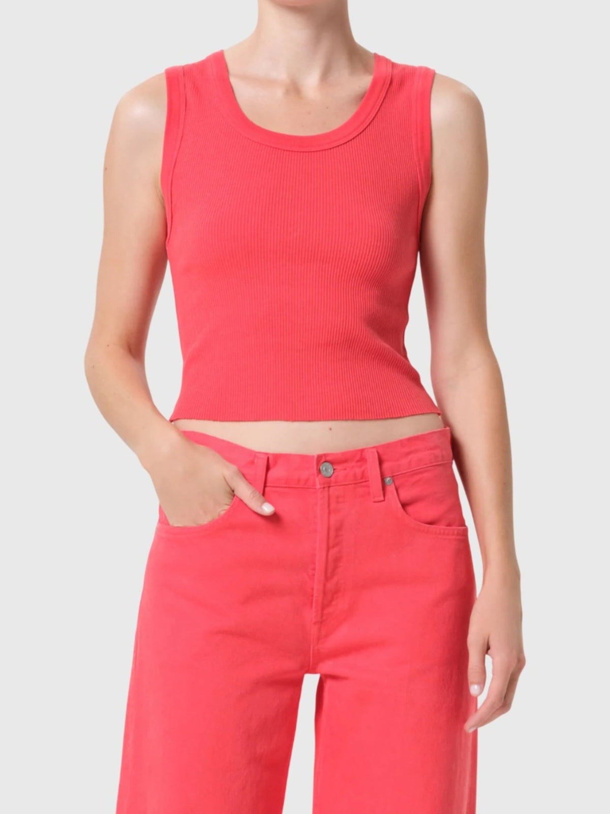 Agolde Women's Shrunken Poppy Tank