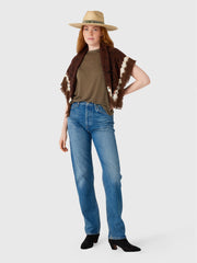 Agolde Women's 90s Pinch Waist High Rise Straight Long Jean