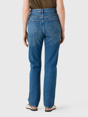 Agolde Women's 90s Pinch Waist High Rise Straight Long Jean