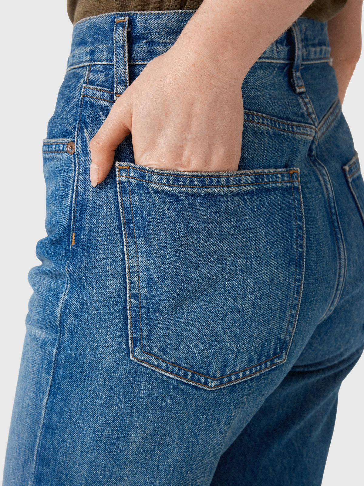 Agolde Women's 90s Pinch Waist High Rise Straight Long Jean