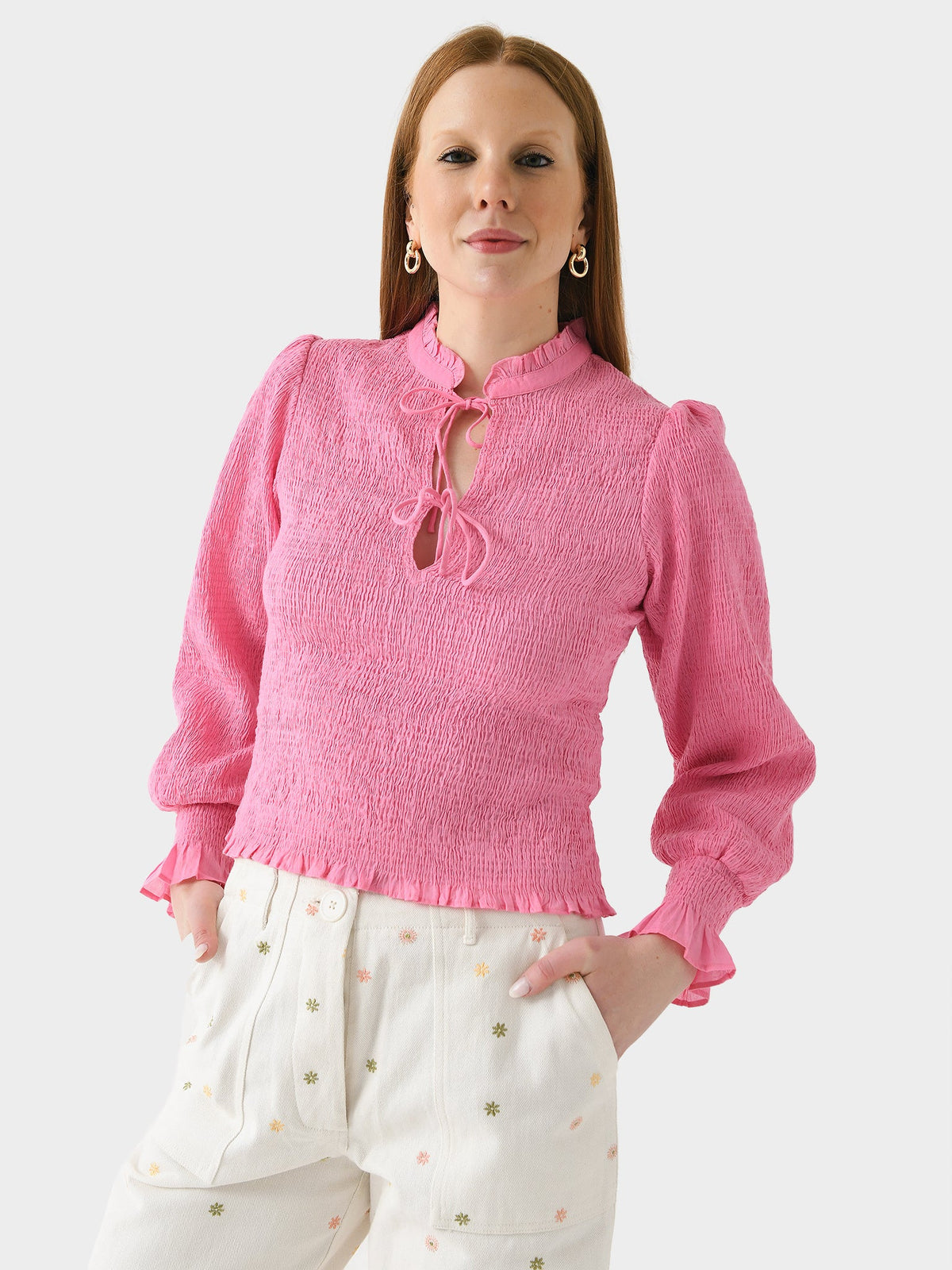 Antik Batik Women's Anna Smocked Blouse