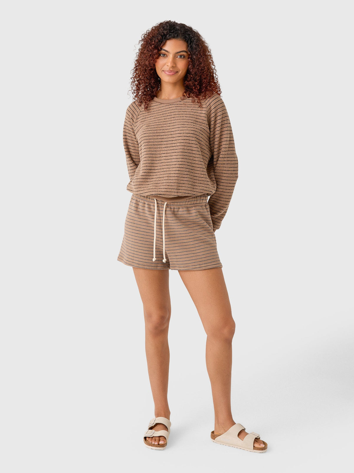 Perfect White Tee Women's Bennie Striped Short