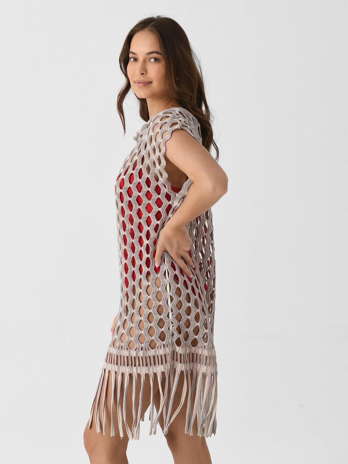 Boteh Women's Riva Macrame Jacquard Tunic