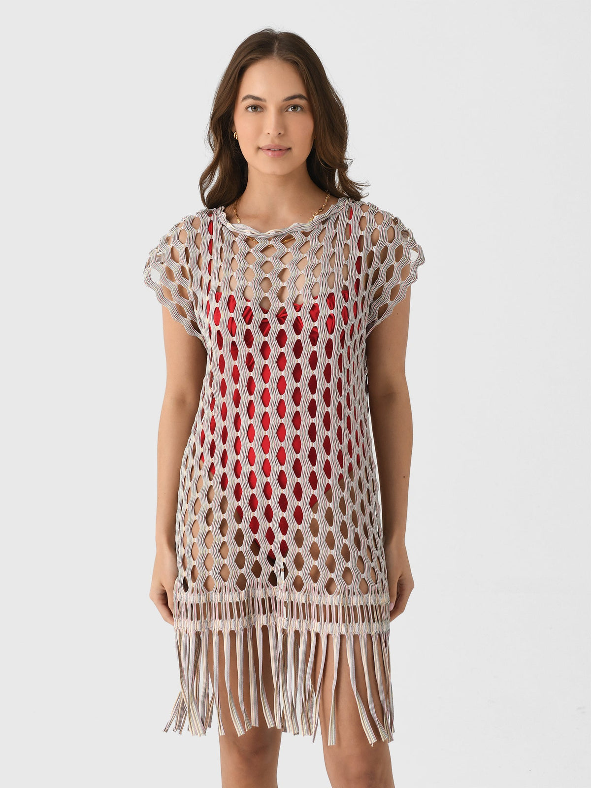 Boteh Women's Riva Macrame Jacquard Tunic