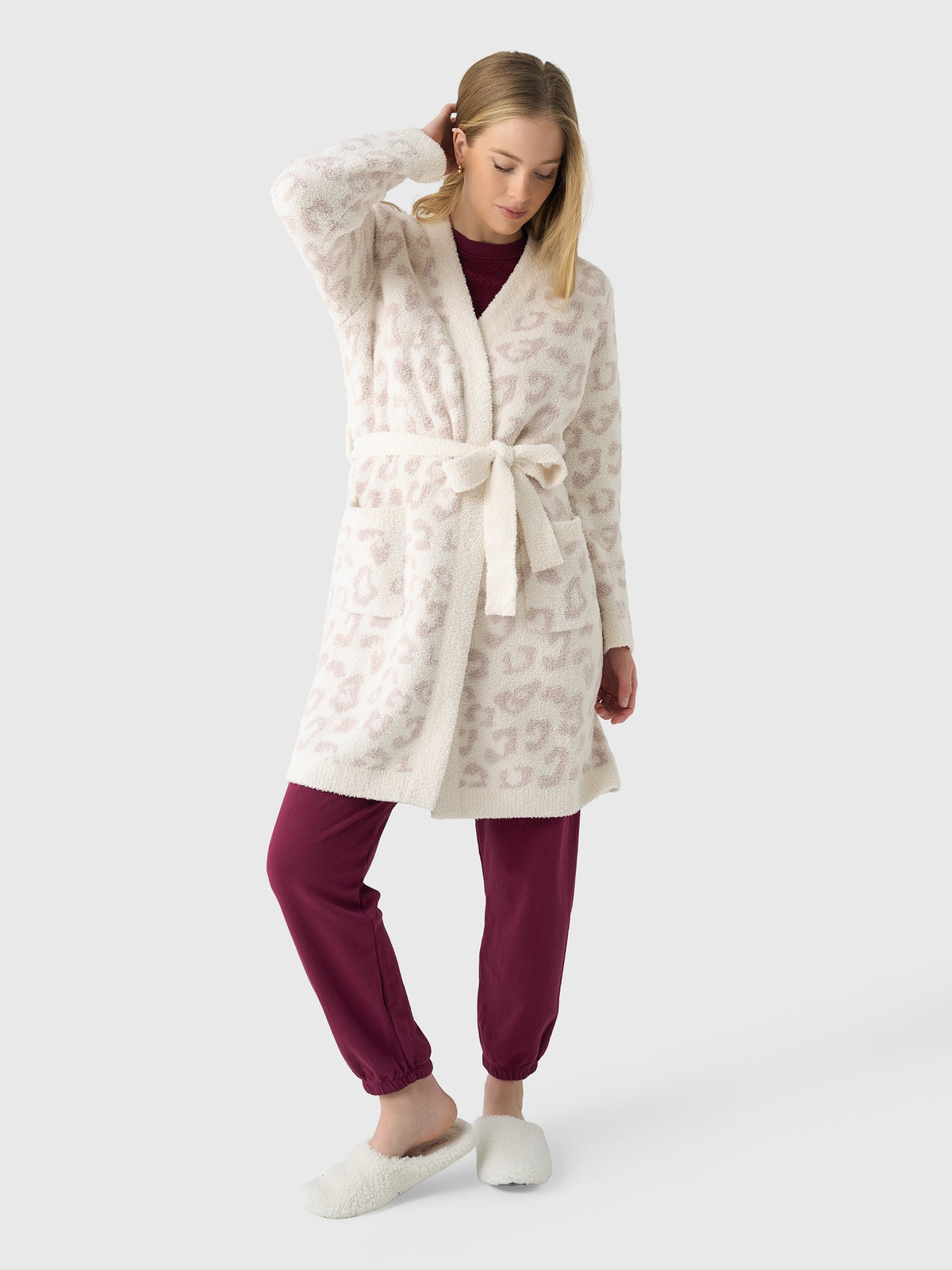 Barefoot Dreams Women's CozyChic Barefoot In The Wild Robe