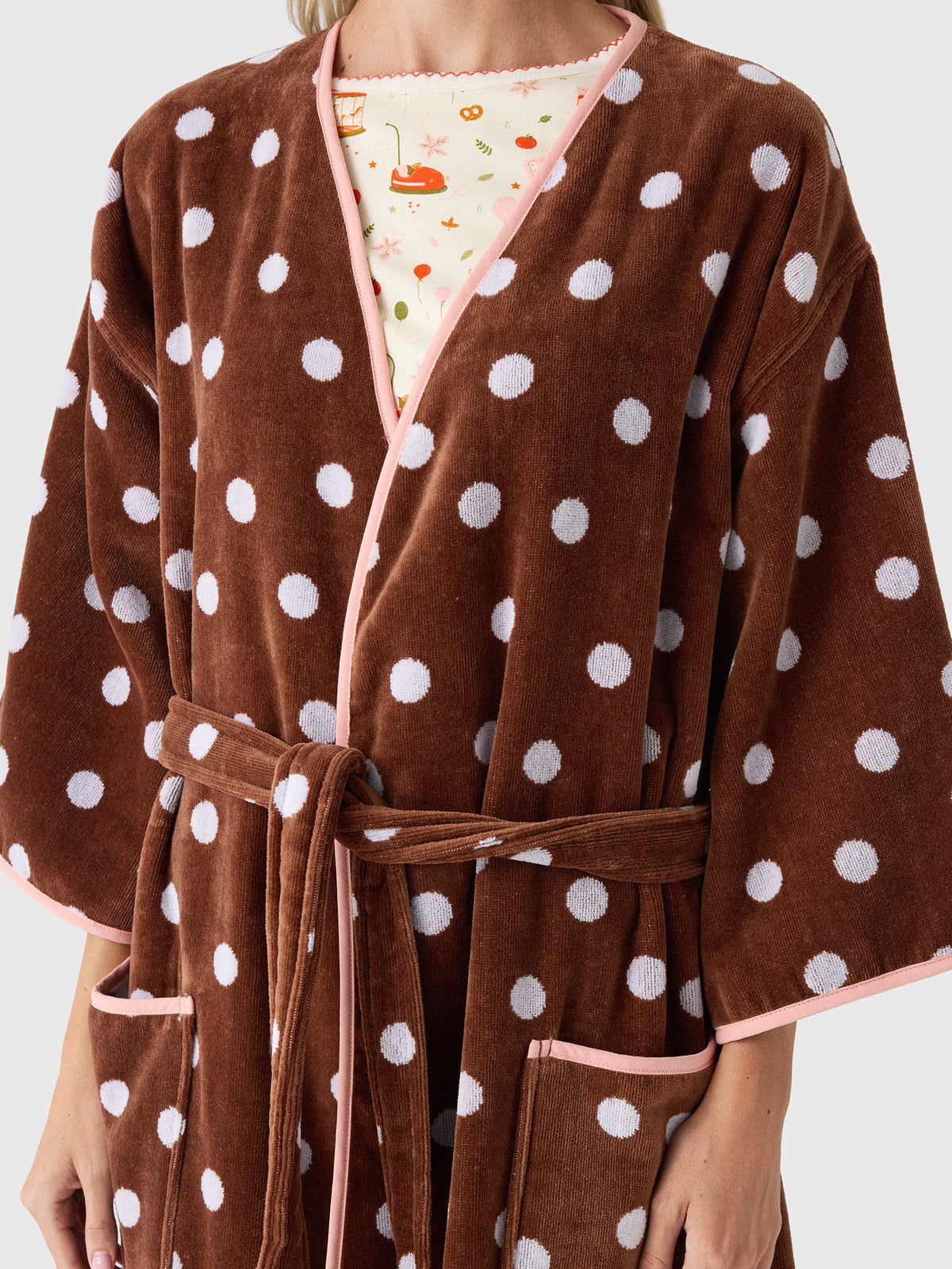 Weezie Women's Bell Sleeve Plush Robe