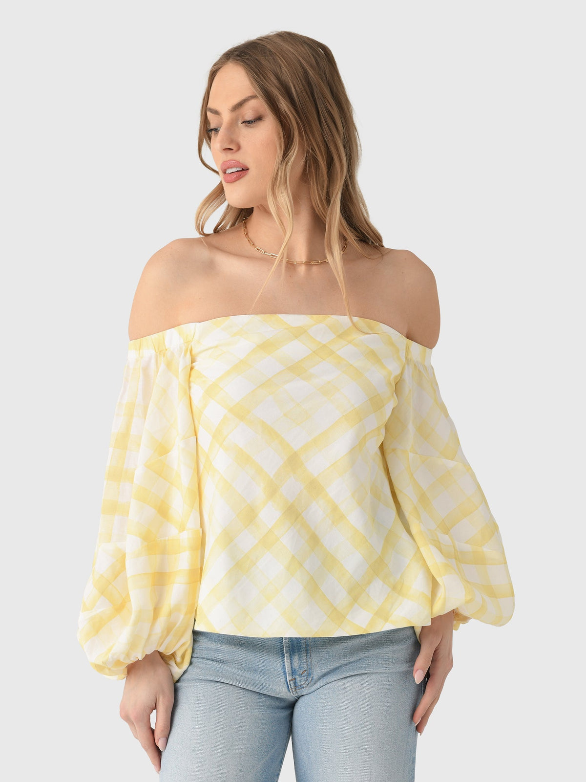 Rosie Assoulin Women's Balloon Sleeve Top