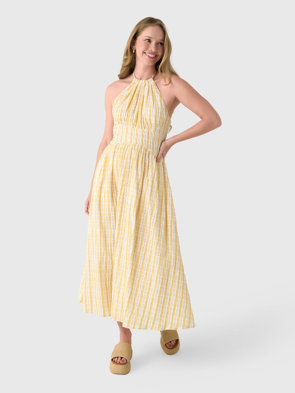 Rosie Assoulin Women's Halter in the Name of Love Dress