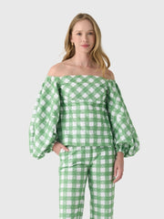 Rosie Assoulin Women's Empire Balloon Sleeve Top