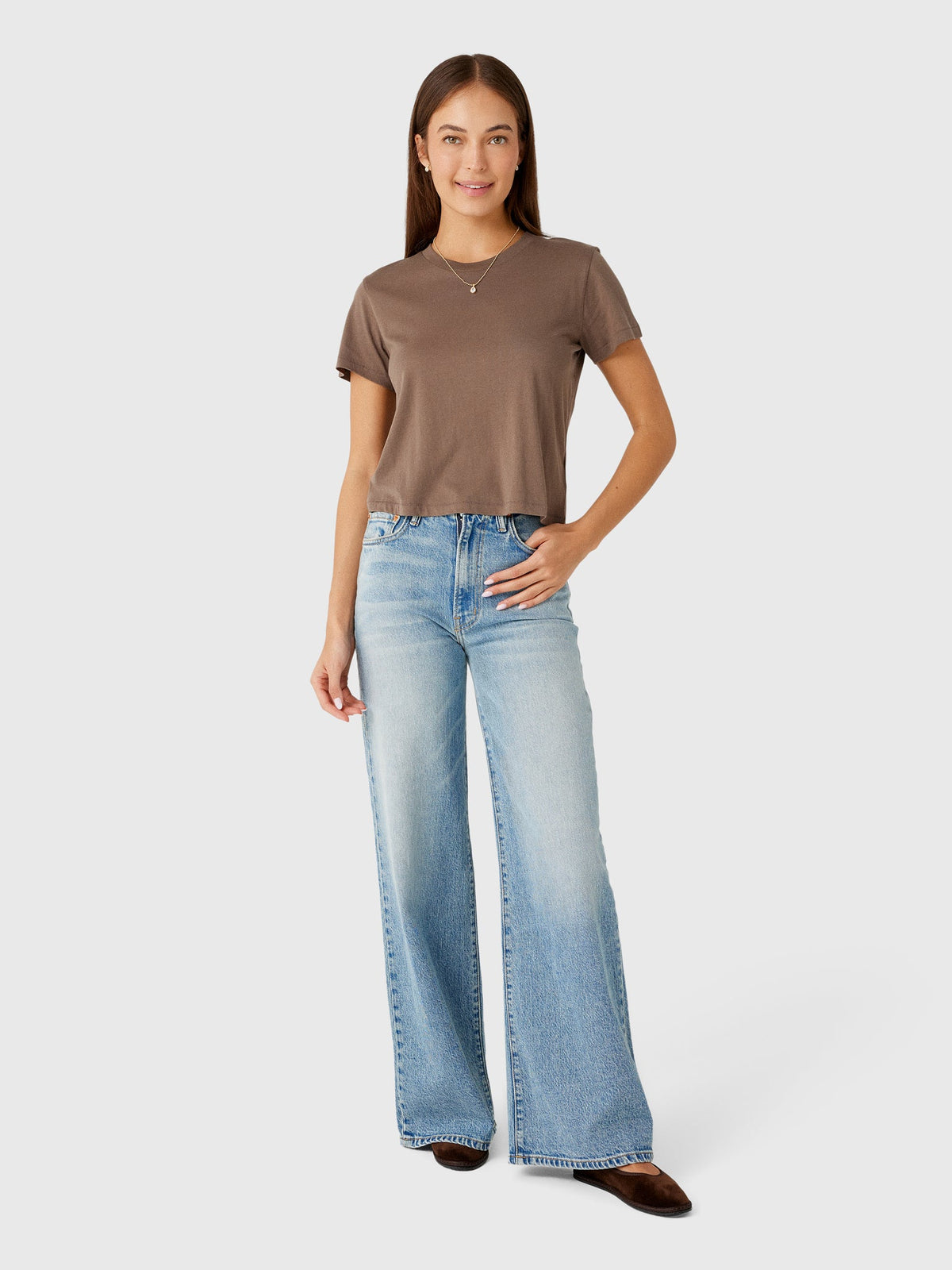 Eterne Women's Short Sleeve Boxy Tee