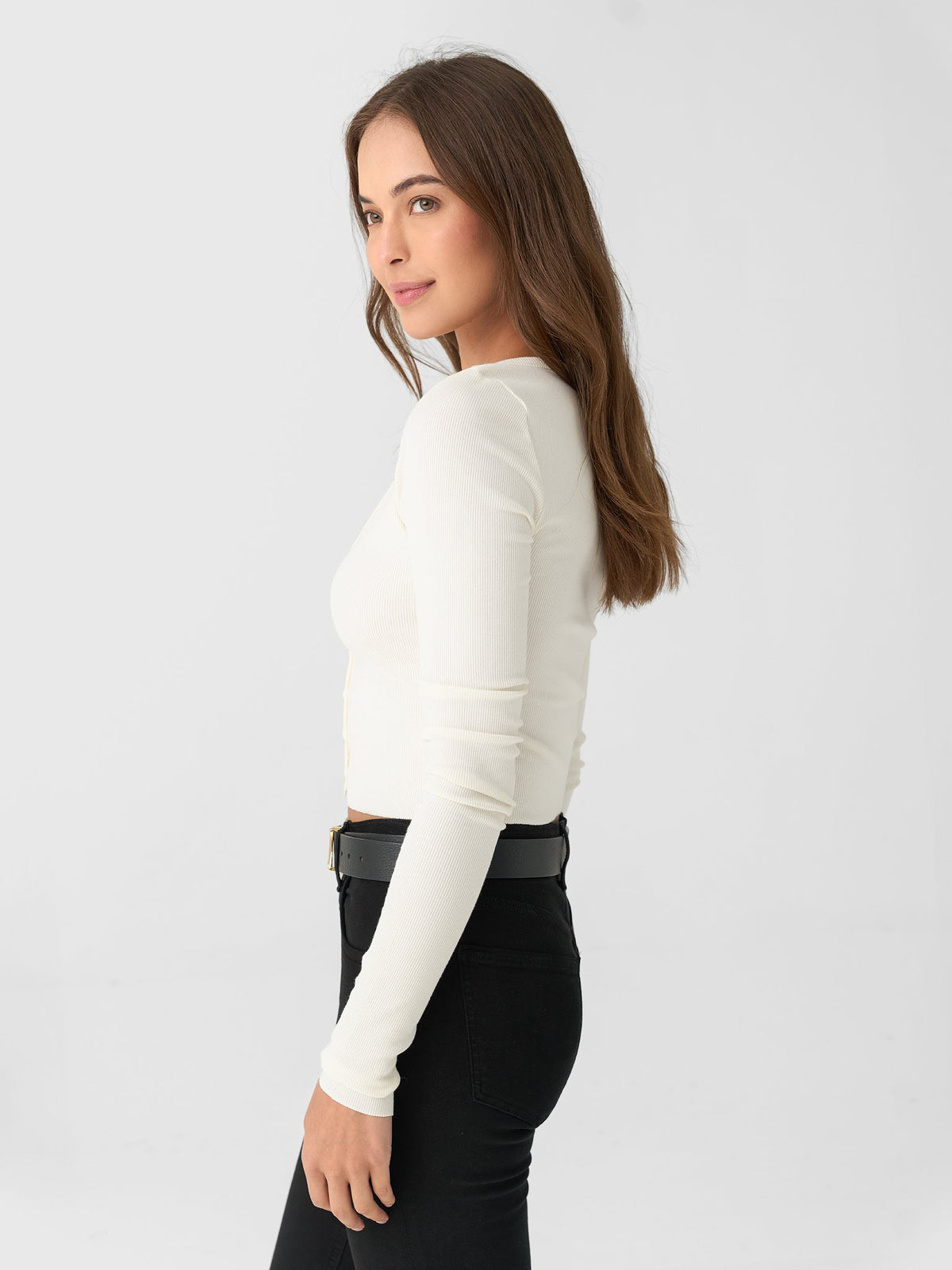 Eterne Women's Cropped Cardigan