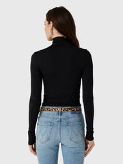 Eterne Women's Fitted Turtleneck Top