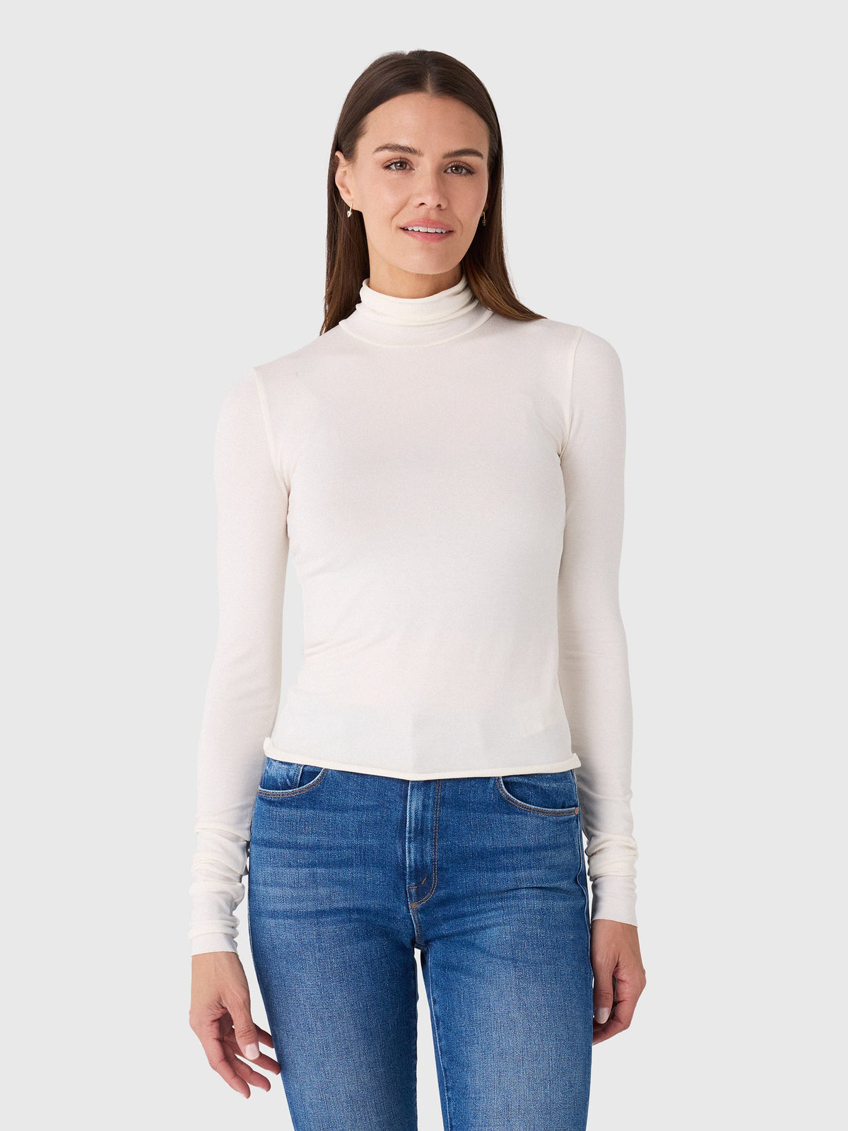 Eterne Women's Fitted Turtleneck Top