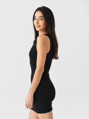 Eterne Women's Sleeveless Crewneck Mini Dress