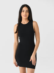 Eterne Women's Sleeveless Crewneck Mini Dress