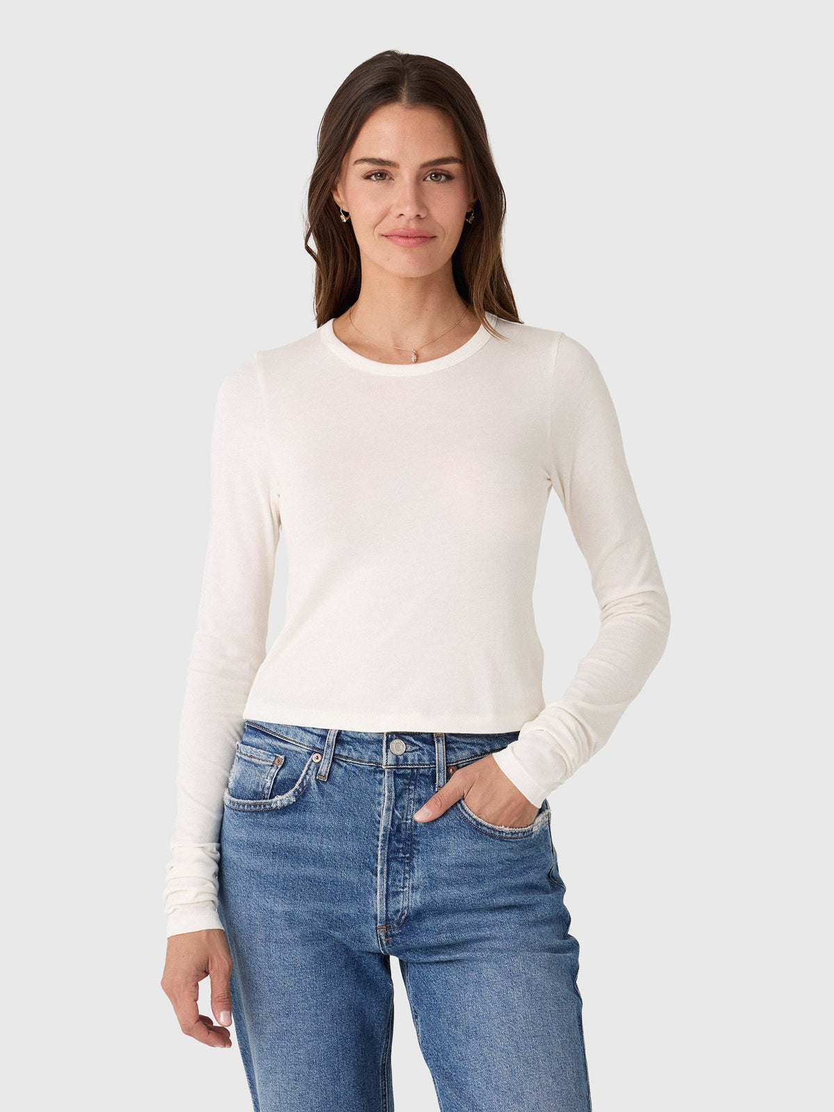 Eterne Women's Long Sleeve Baby Tee