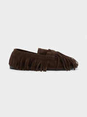 Ilio Smeraldo Women's Cortina Fringe Moccasin Flat