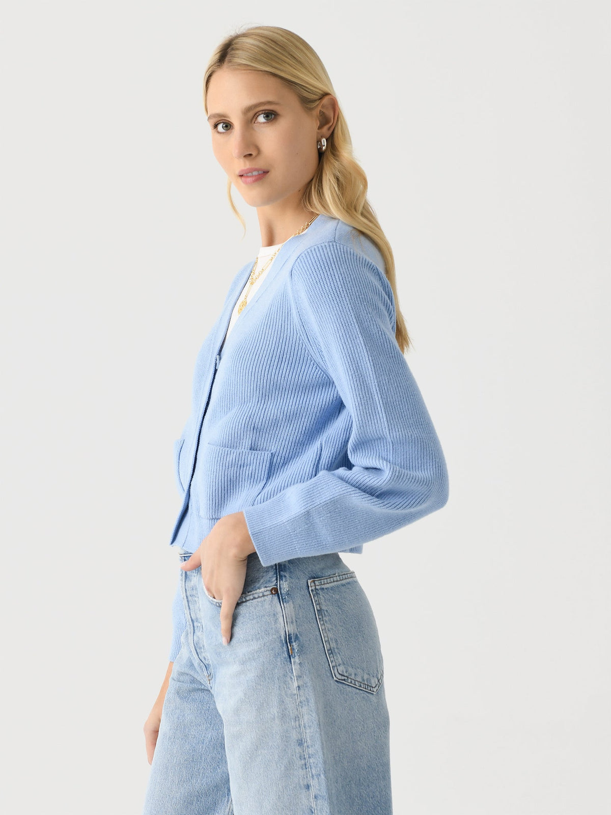 LENÚ Women's Cropped Cardigan