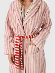 Dusen Dusen Women's Ladybug Stripe Bathrobe