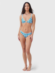 Ephemera Women's Gingham Classic Ruffle Bikini Bottom