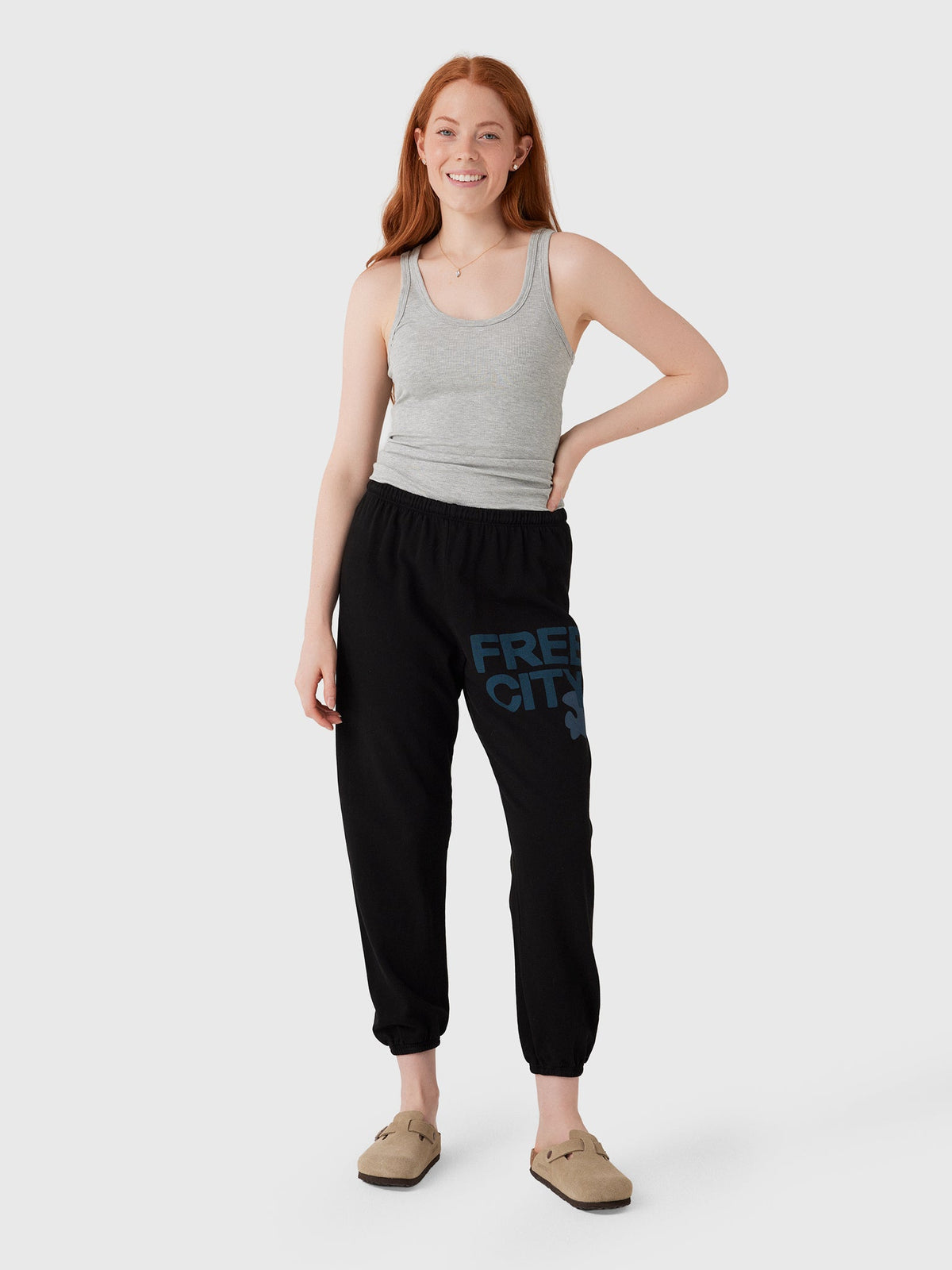 FREE CITY Women's Large Logo Sweatpant