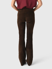 SPRWMN Women's Suede Micro Flare Pant