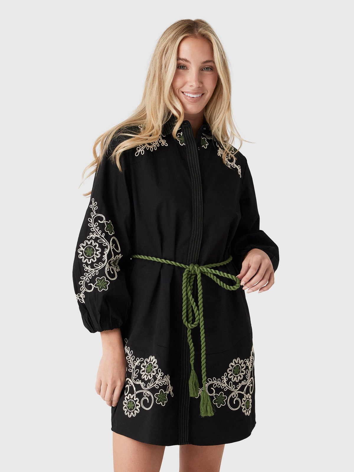 Never A Wallflower Women's French Knot Short Dress
