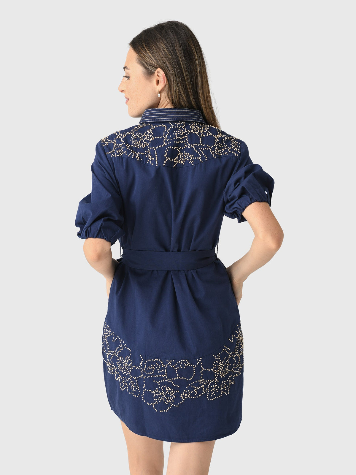 Never A Wallflower Women's French Knot Short Dress