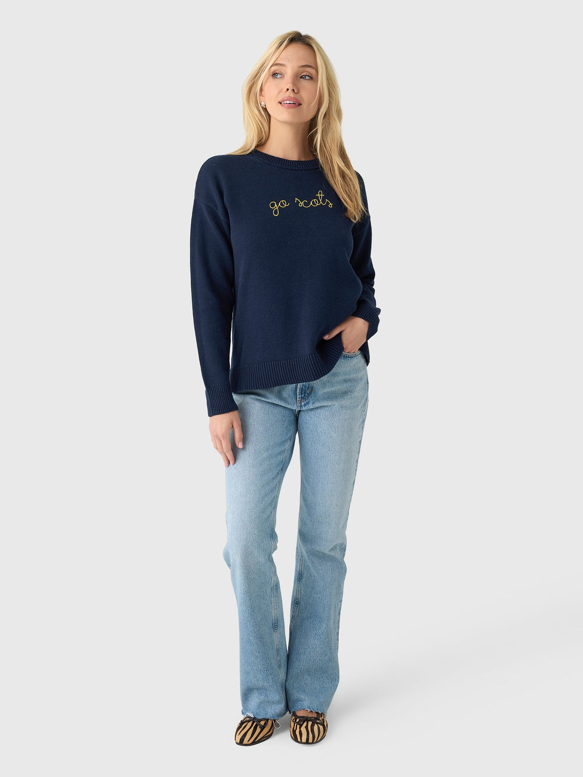 Lingua Franca Women's Go Scots Crewneck Sweater